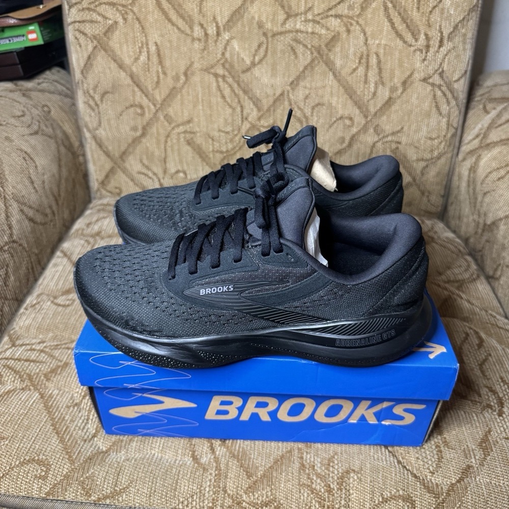 Brooks Adrenaline GTS 24 Women's‎ 8.5D Black Running Shoes Supportive Sneakers
